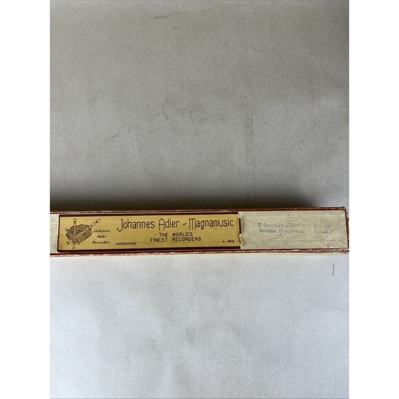 VTG Johannes Adler-Magnamusic RECORDER C-Soprano German Fingering A: 440 w/ Box - Picture 8 of 10